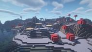 A mushroom biome (Image via Minecraft)